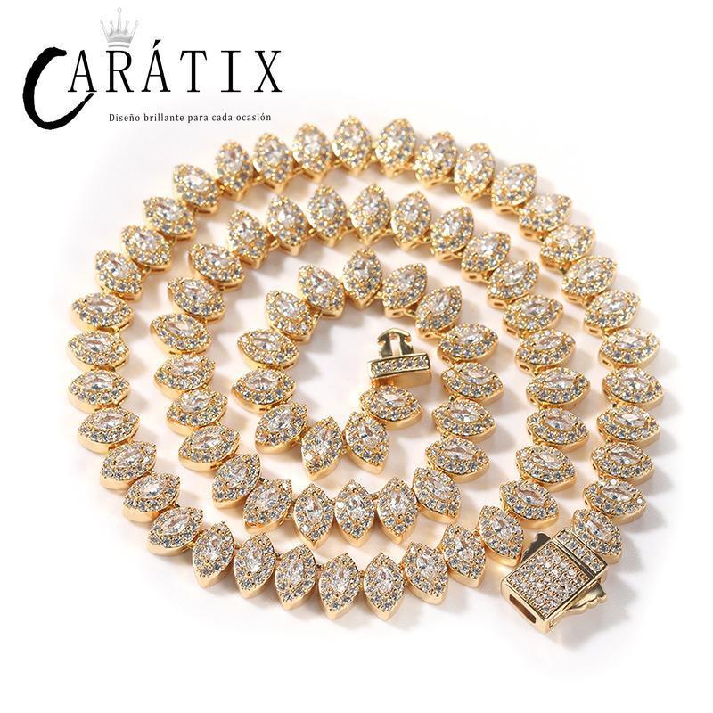 CARÁTIX Iced Out CZ Eyes Link Chain Necklace for Men & Women - CaratixJewelry